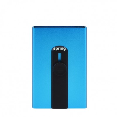 RFID anti-magnetic anti-theft brush function aluminum square switch automatic bomb card push card holder