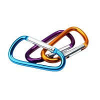 Not for climbing hooks Aluminium carabiner just a keychain D or gourd shape snap carabiner key chain