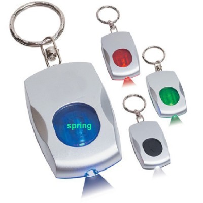 Hot-selling Auto Car shape  Plastic Flash Light Key Chain , Promotion Gift LED Keychain