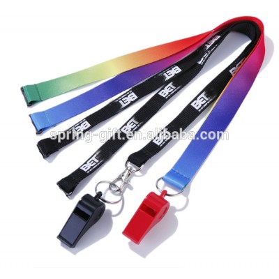 Quality  promotional  whistle with  customize logo lanyard