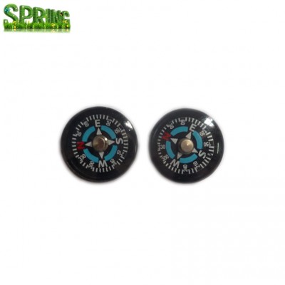 Hiking & Camping Mini 15mm Diameter Plastic Button Pocket Compass