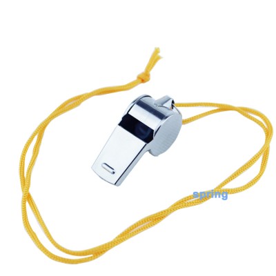 Quality Policeman Metal Whistle / Referee Metal Whistle /Sports Training Coach Iron Whistle With Cords