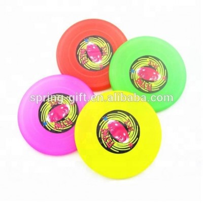 Promotional Round Plastic Flying Toy Pet Dish And Plastic Kids Disk