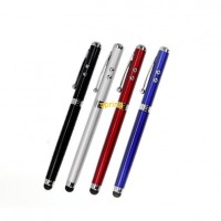 Multifunctional metal light  ballpoint pen Infrared handwriting capacitor LED Laser touch screen pen